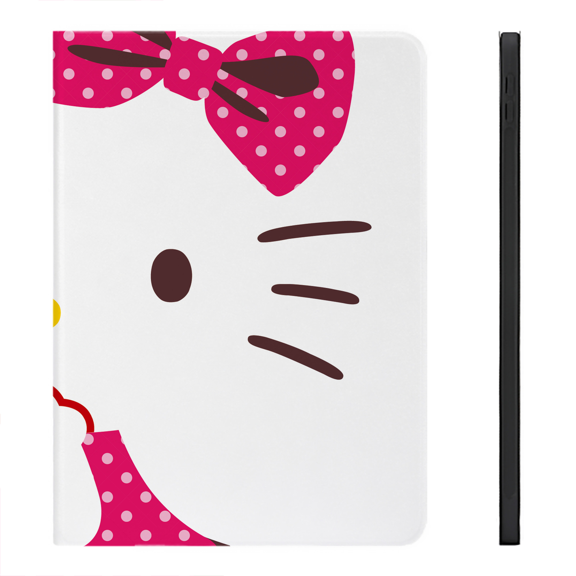 （画像用） Hello Kitty ハローキティ IPadケース ペンホルダー付き ブックスタイルデザイン